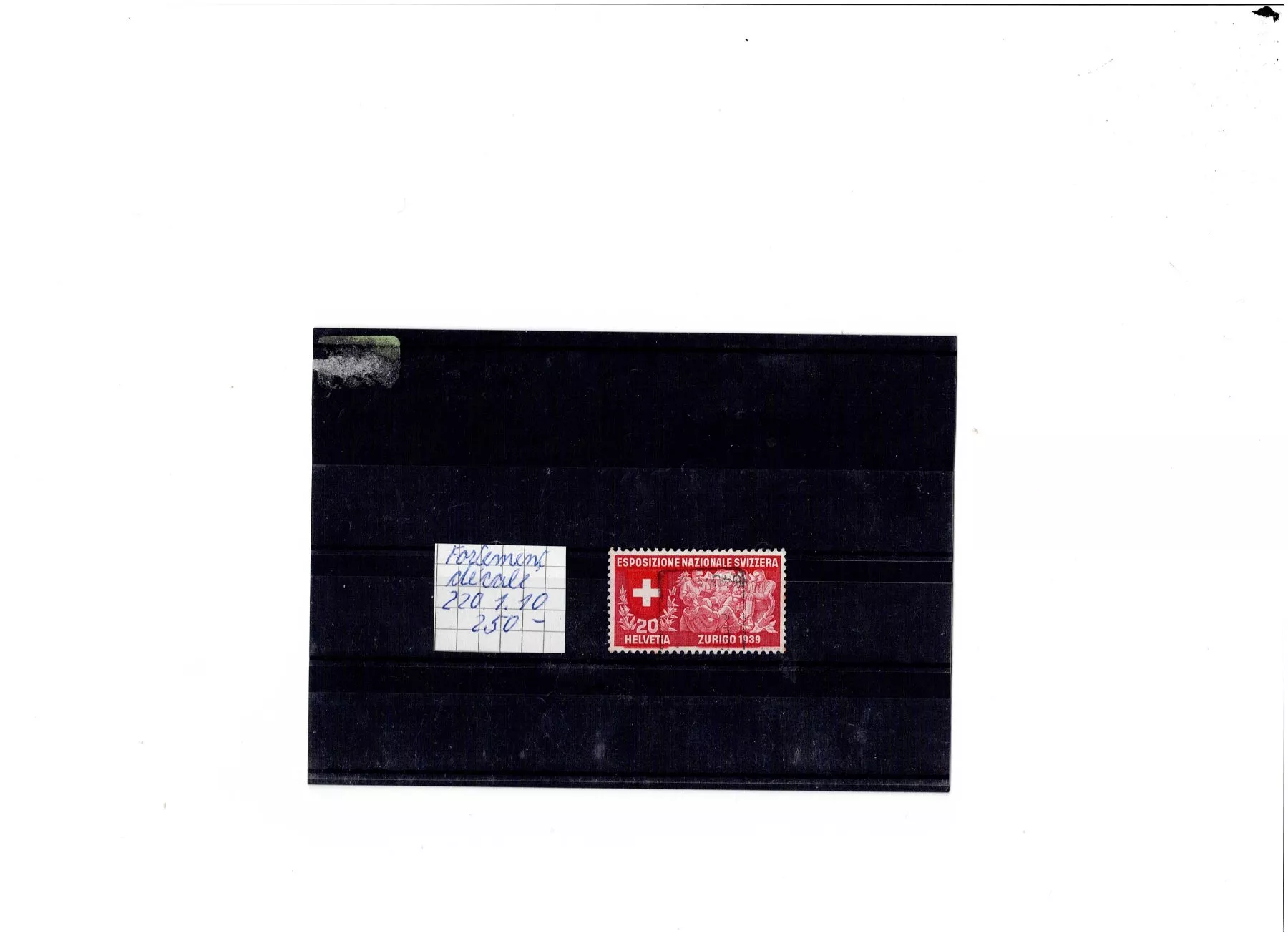 Alle Briefmarken: variété, 220.1.10 – Gebraucht aus Delemont von toutdubon11