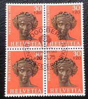 4 er Block Nr.B 167 mit Stempel Bern 1975 Bronzestatuette