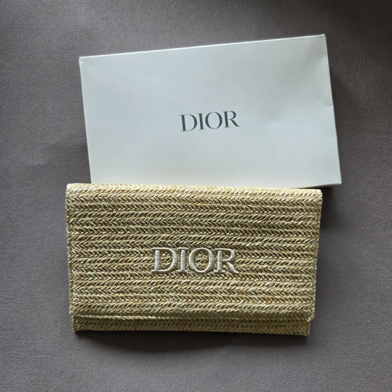 Dior Borse da donna: Dior Raffia Clutch 23x15 Limited Edition – Nuovo e nell'imballaggio originale da Zürich venduto da LIMAR 1
