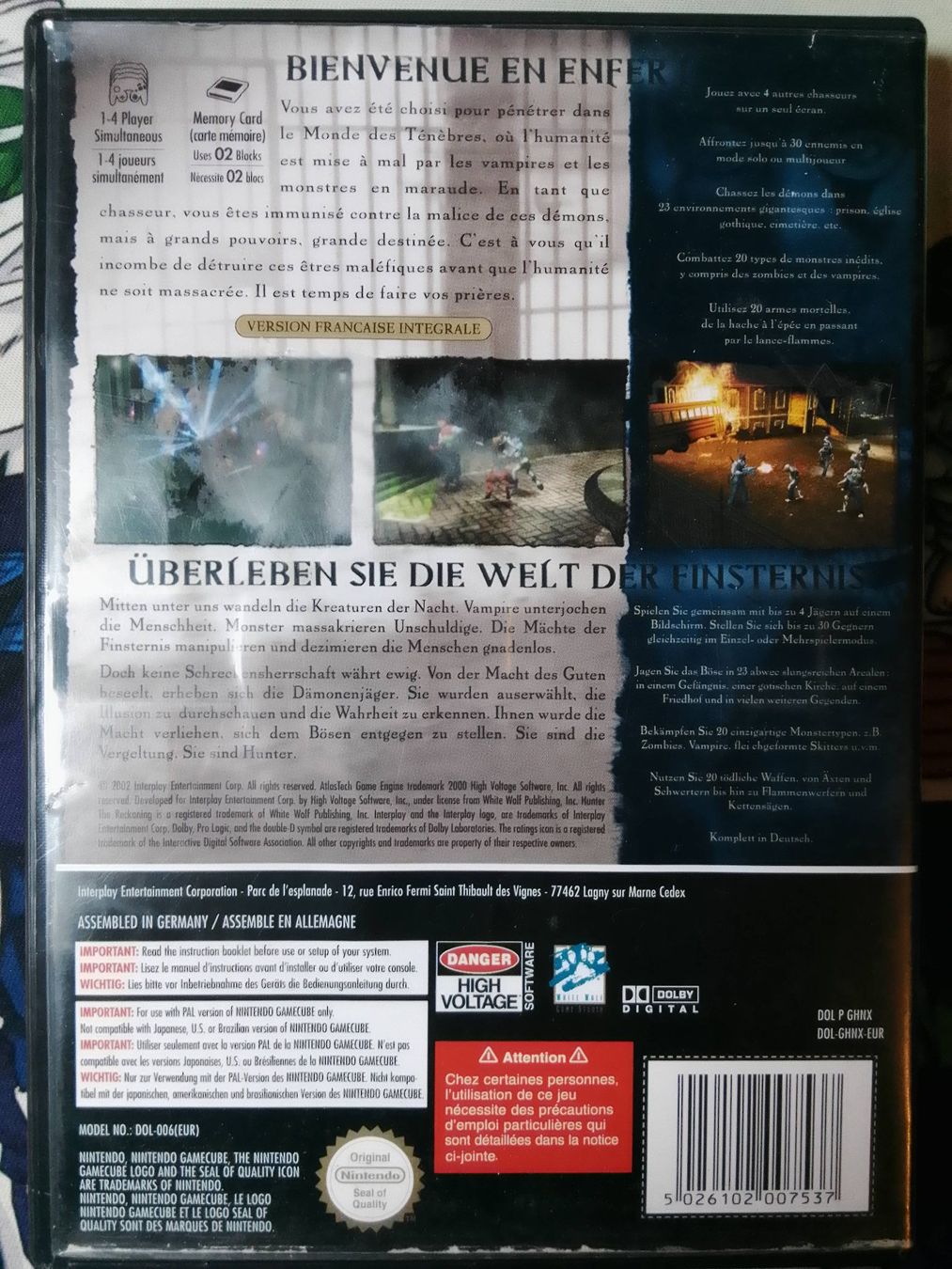 Nintendo Spiele: Hunter the Reckoning (GAMECUBE) (FR/DE) – Gebraucht aus Le Locle von Nidaime_Tackle 1
