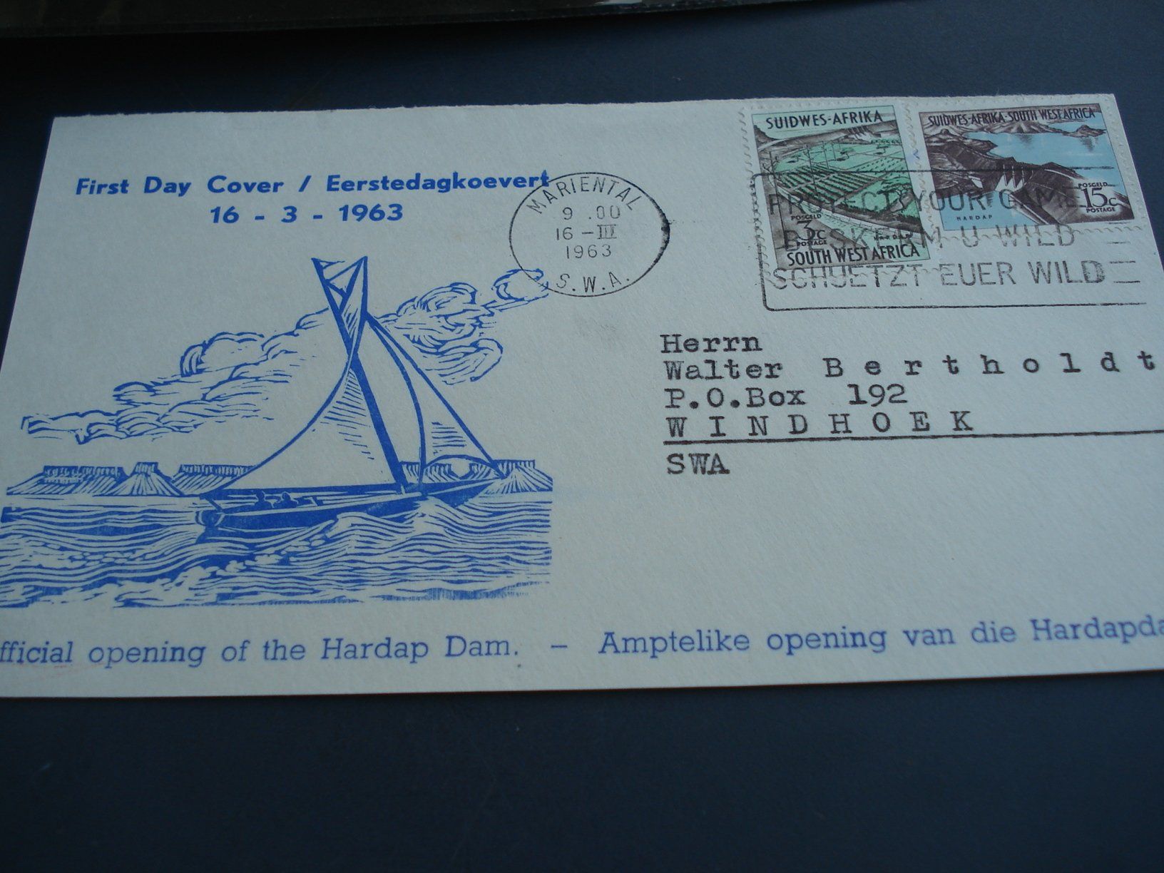 Tutti i francobolli: 5 Briefteile FDC Südafrika 1963 – Usato da Niederwil AG venduto da morostahu 5
