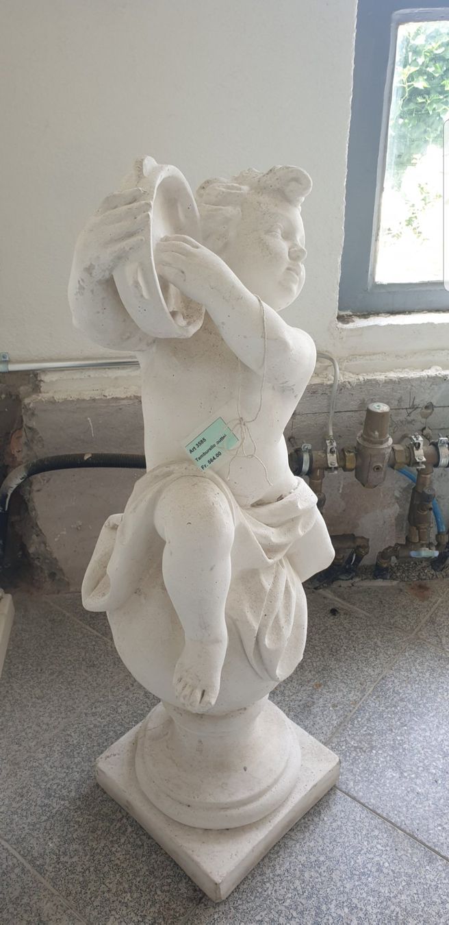 Statuette: ENGEL - PUTTI - PUTTE - STEINFIGUR - VALENTIN - PARADIES - 1 – Usato da Staufen venduto da jasminm01 2