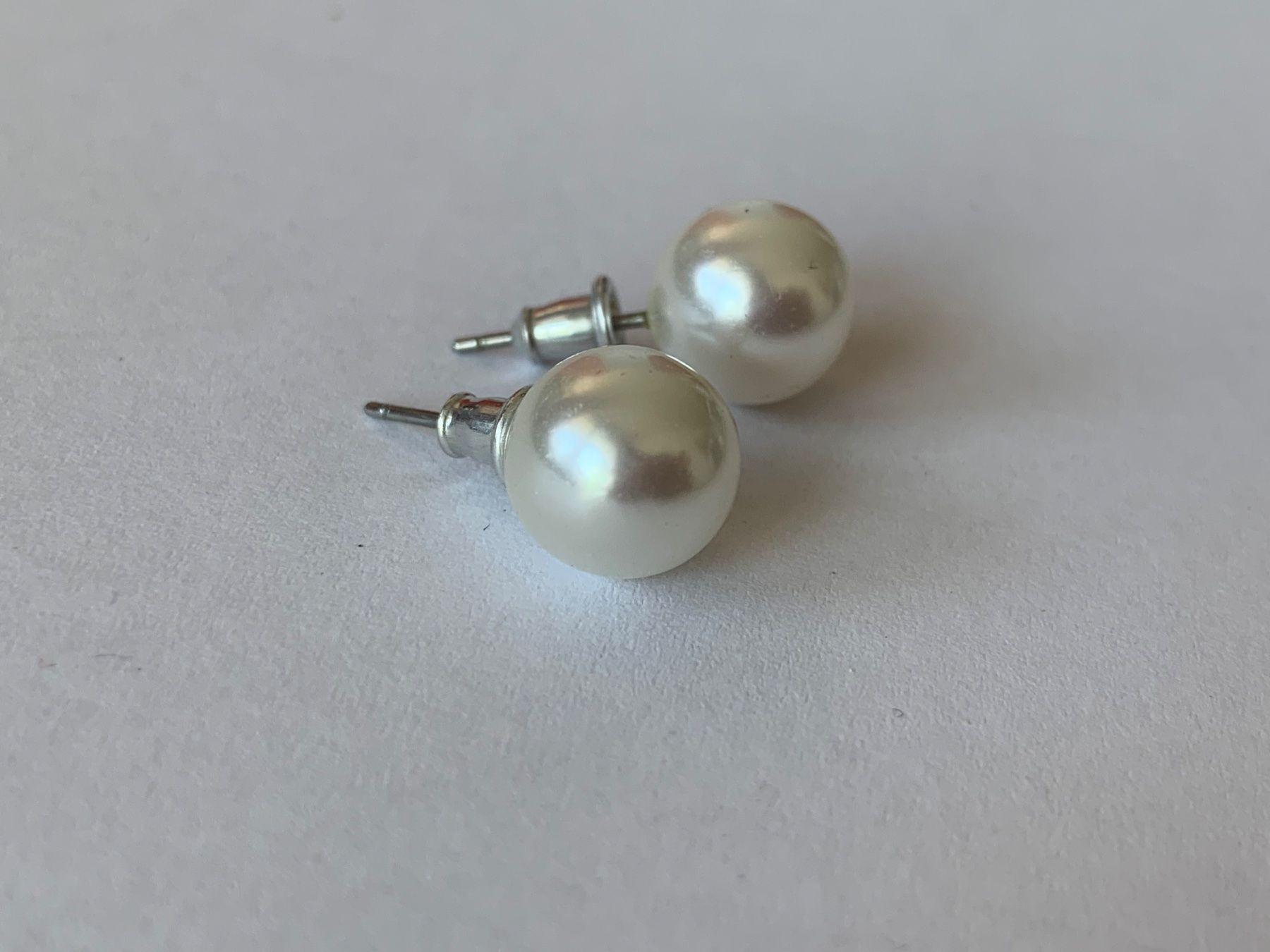 Ohrringe & -stecker: Ohrenstecker Perle weiss gross – Gebraucht aus Laufen von Bellavitaboom 3