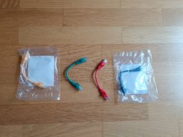 4 Patchkabel 0.15m (15cm) farbig RJ45 neuwertig