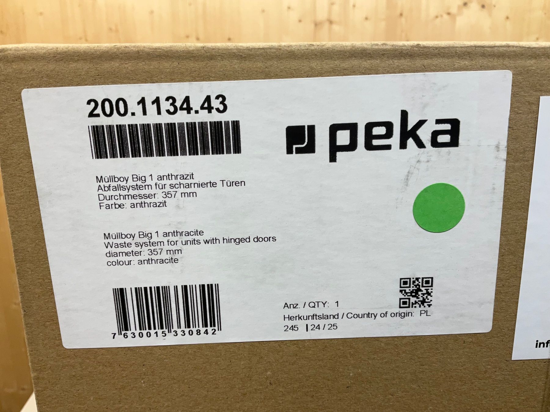 Cestini per rifiuti: 061 Peka Abfallsystem Müllboy Big 1 anthrazit – Nuovo e nell'imballaggio originale da Derendingen venduto da Meisterstuecke 4