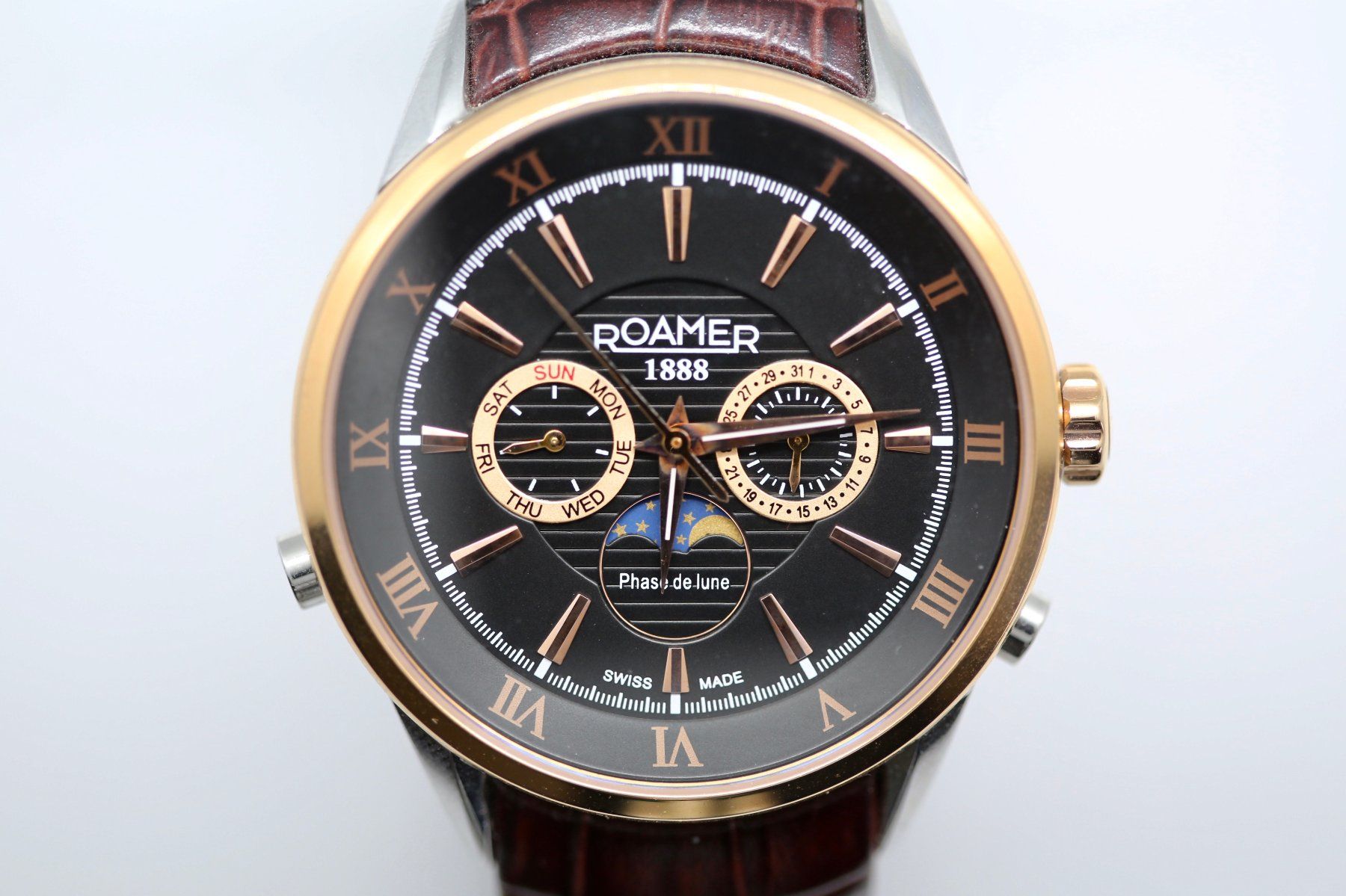 Roamer Orologi: Roamer Superior Moonphase – Usato da Reinach BL venduto da Han-Numismatik
