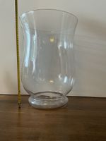 Dekorative Vase aus Klarglas, 50 cm hoch