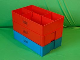 Alte Lego Lagerboxen mit Logo