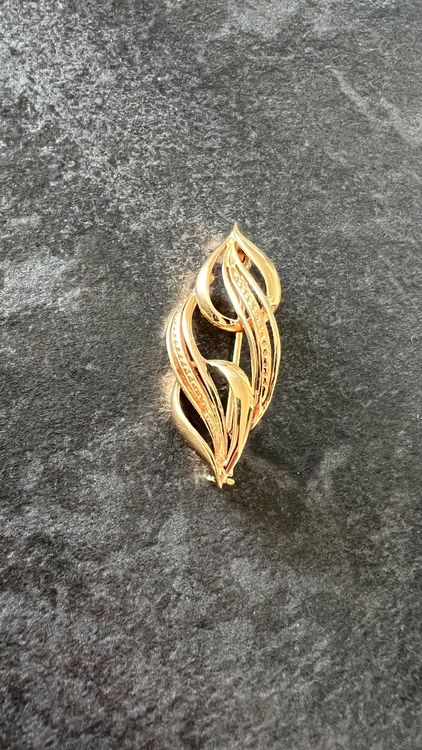 Broche Ancienne Plaquée Or – Vintage, Sans Marque – Occasion