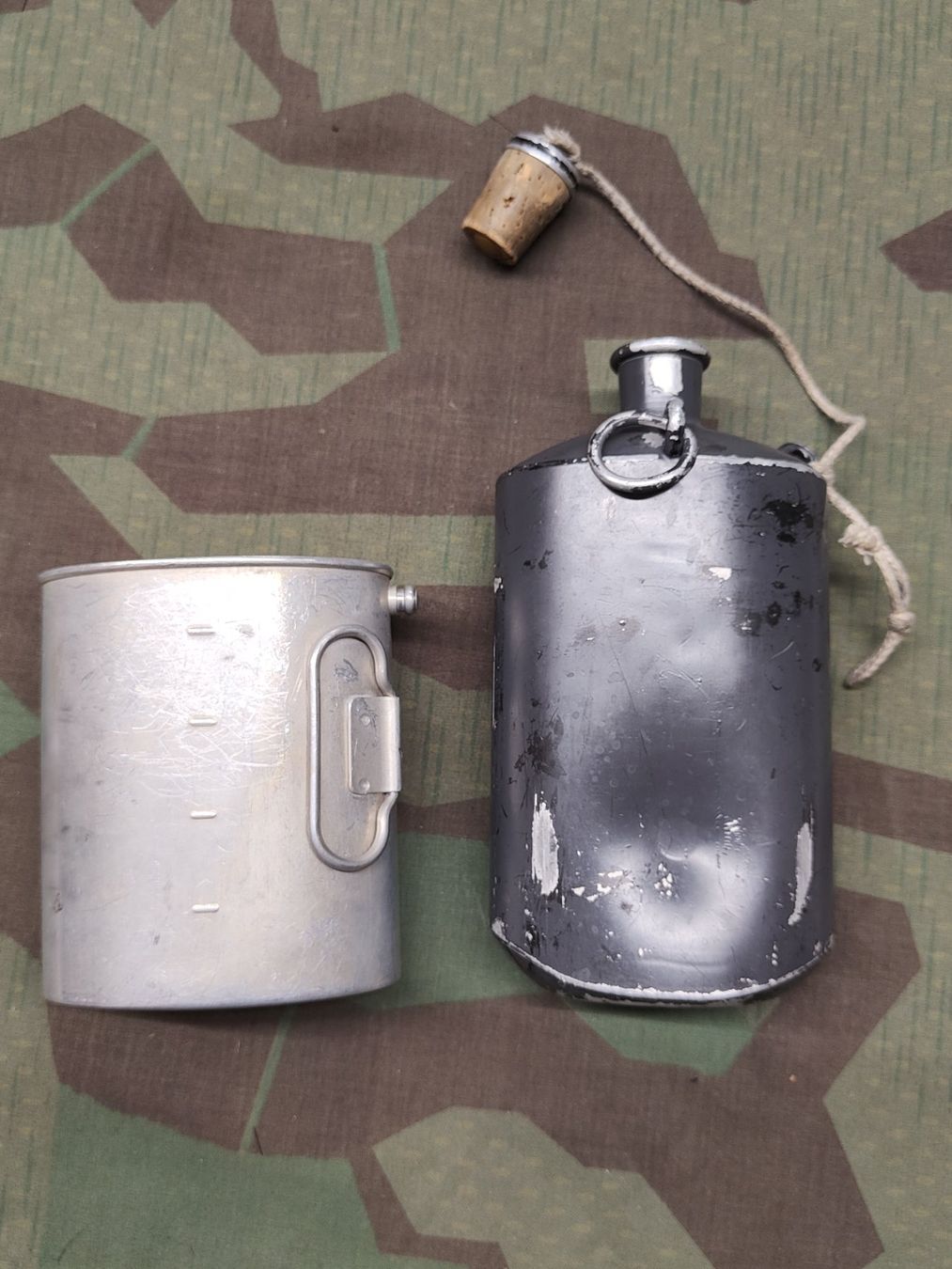 Schweizer Armee Uniformi: Feldflasche Ord. 1932/35 – Usato da Bauma venduto da SwissMilitaria 1
