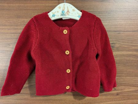 Kinder Strickjacke rot mit Knöpfen