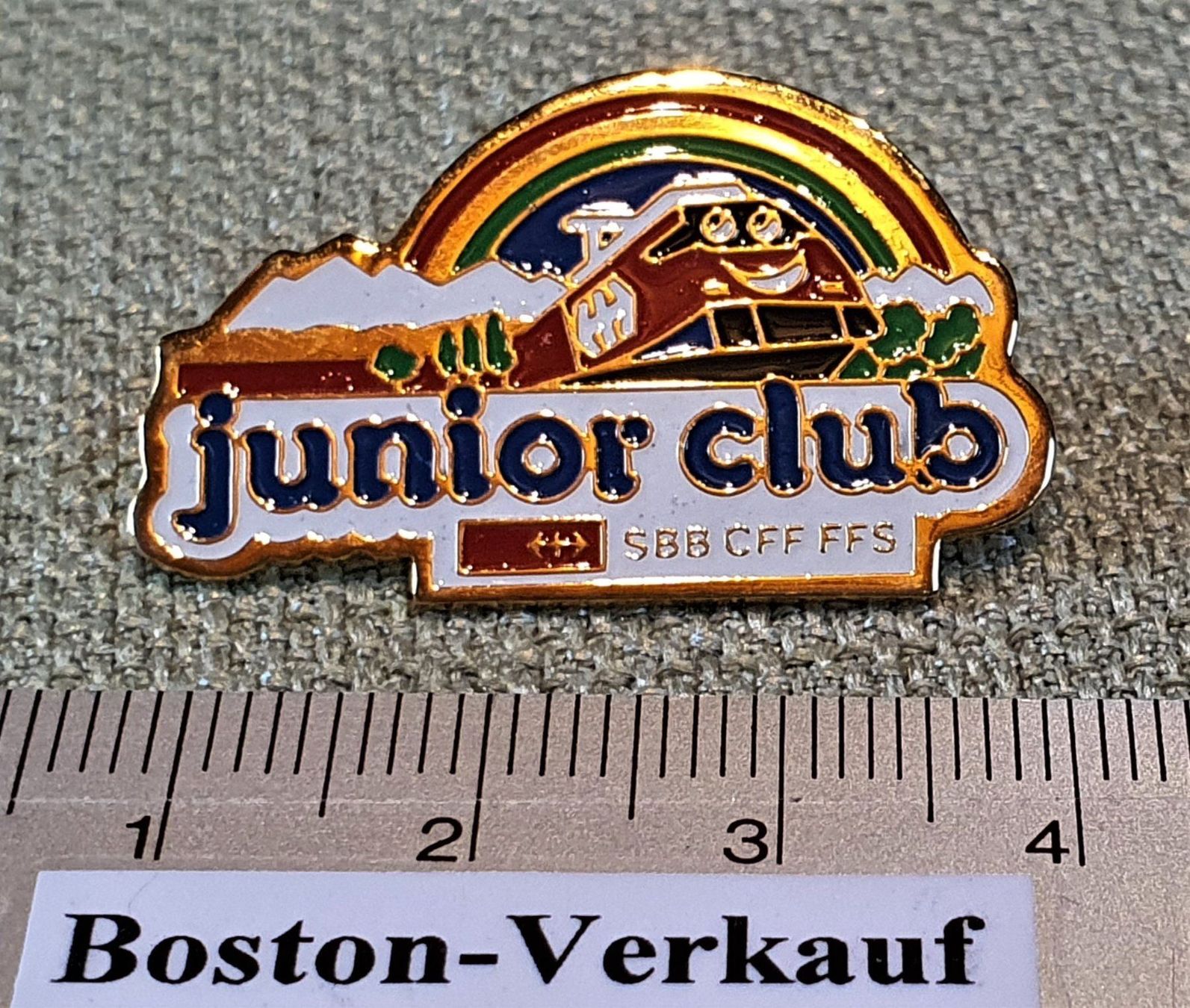 SBB/CFF/FFS Placchette & Badge: B092 - Pin SBB CFF FFS Junior Club – Usato da Reinach BL venduto da Boston-Verkauf 1