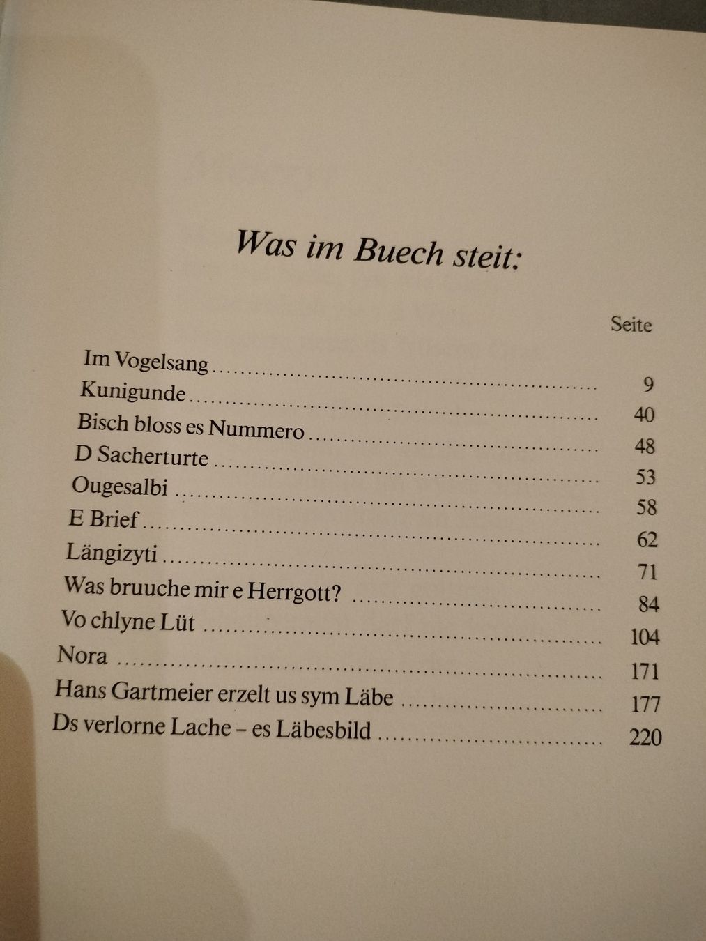 Bücher: Buch, Berndeutsch geschrieben – Gebraucht aus Schwanden Sigrisw von cadieux71 1