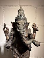 Ganesha ( 44 cm / 2.8 kg ) Bronze Skulptur Rarität