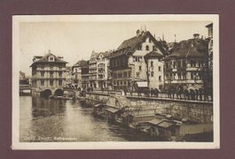ZÜRICH - Rathausquai - 1919