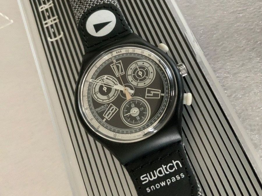 CHESS Speziell Swatch CHRONO - ungetragen - VINTAGE