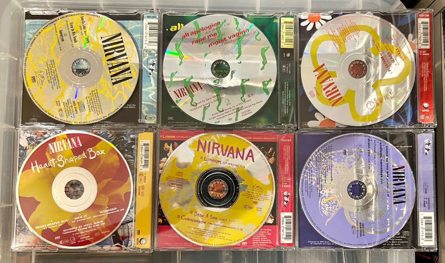 CDs: NIRVANA „SINGLES“ 6 CD-SINGLES BOX RAR UNRELEASED TRACKS – Neuf (Voir description) à Basel par forevermusic 5