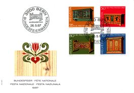 Ersttagscouvert, Ersttagsbrief, Pro Patria 1987
