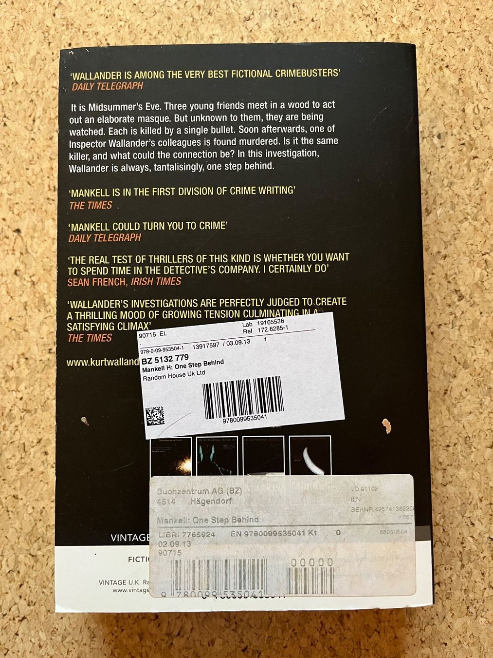 Bücher: Taschenbuch "One Step Behind", Henning Mankell – Gebraucht aus Grosswangen von Vita500 1