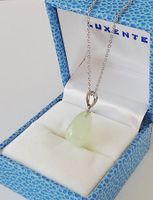 Silber 925 Prehnit-Anhänger - Neu