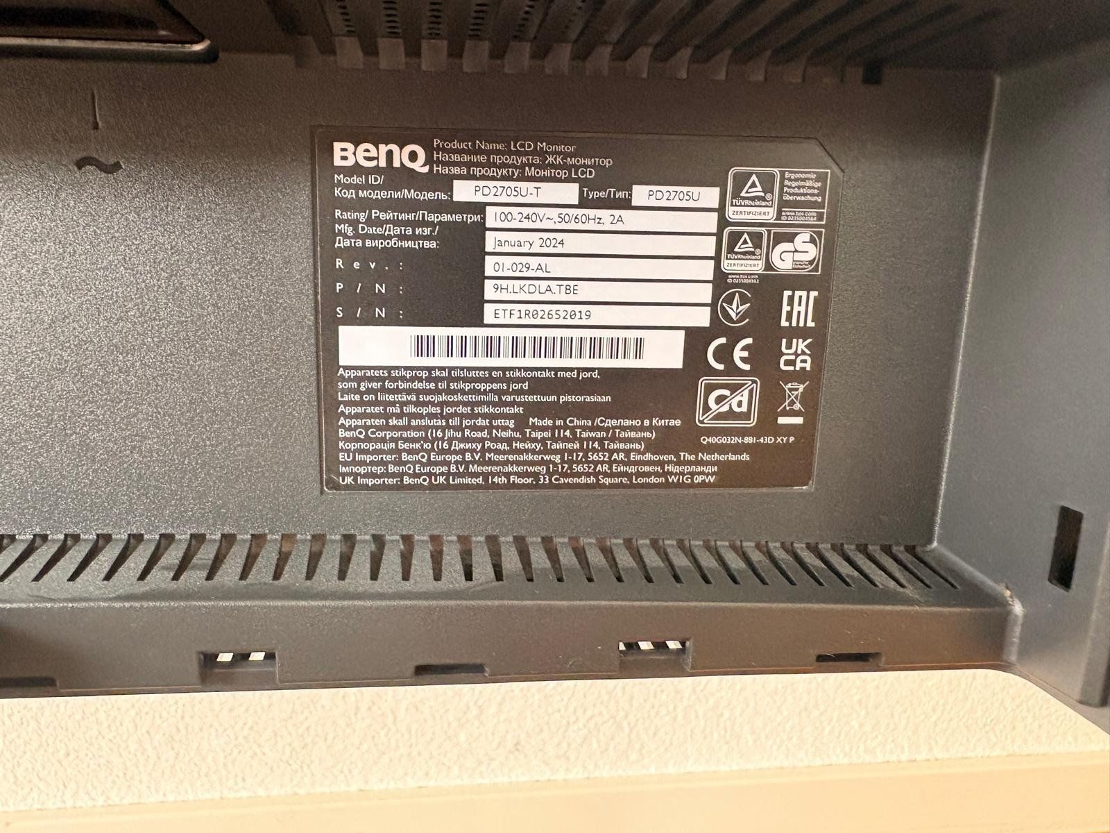 BenQ Monitor: Ecran LCD BENQ 27'' très peu utilisé – Usato da Corminboeuf venduto da mar_g2kt 4