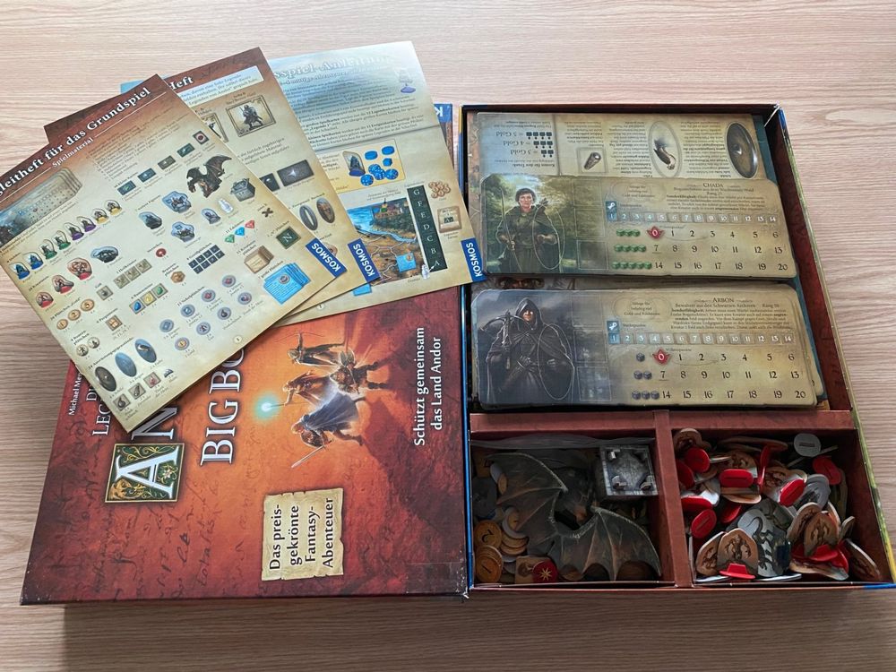 Brettspiel die Legenden von Andor Big Box & Erweiterungen (Neu (gemäss ...