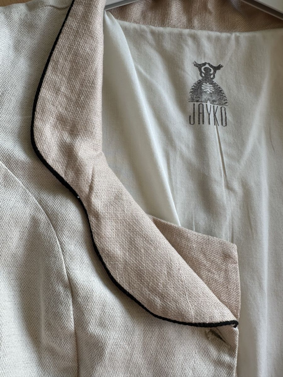 Jayko Giacche: Veste Jayko, taille 38, lin, beige et rosé – Nuovo (secondo la descrizione) da St-Saphorin-Morges venduto da mac_7tvq 7