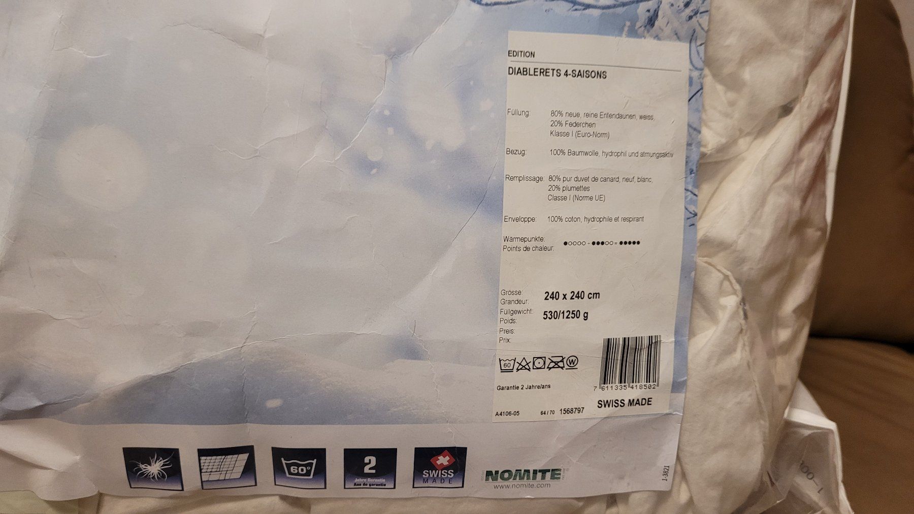 Coperte: Daunenduvet von Billerbeck – Usato da Zürich venduto da dar_gh6b 2