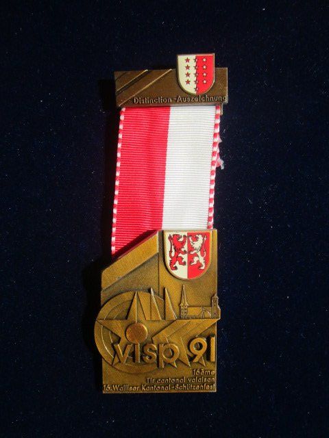 Medaglie: 16. Walliser Schützenfest 1991 in Visp – Nuovo (secondo la descrizione) da Luzern venduto da Horoskop1