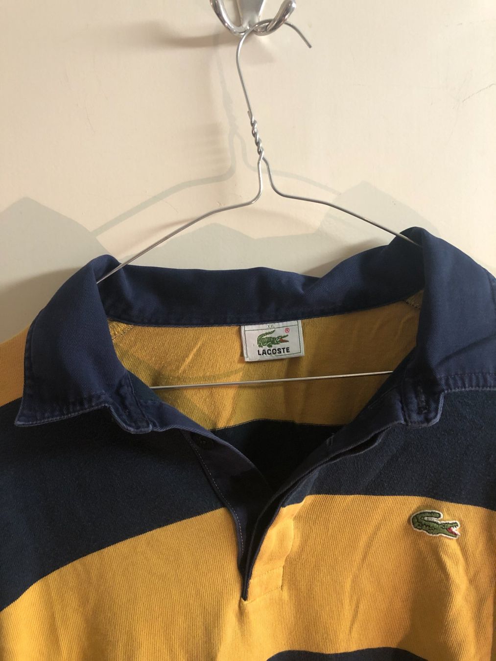 Polo-Shirts: Cropped Polo // Lacoste // senfgelb - blau – Gebraucht aus Zürich von aurelia_nater 1