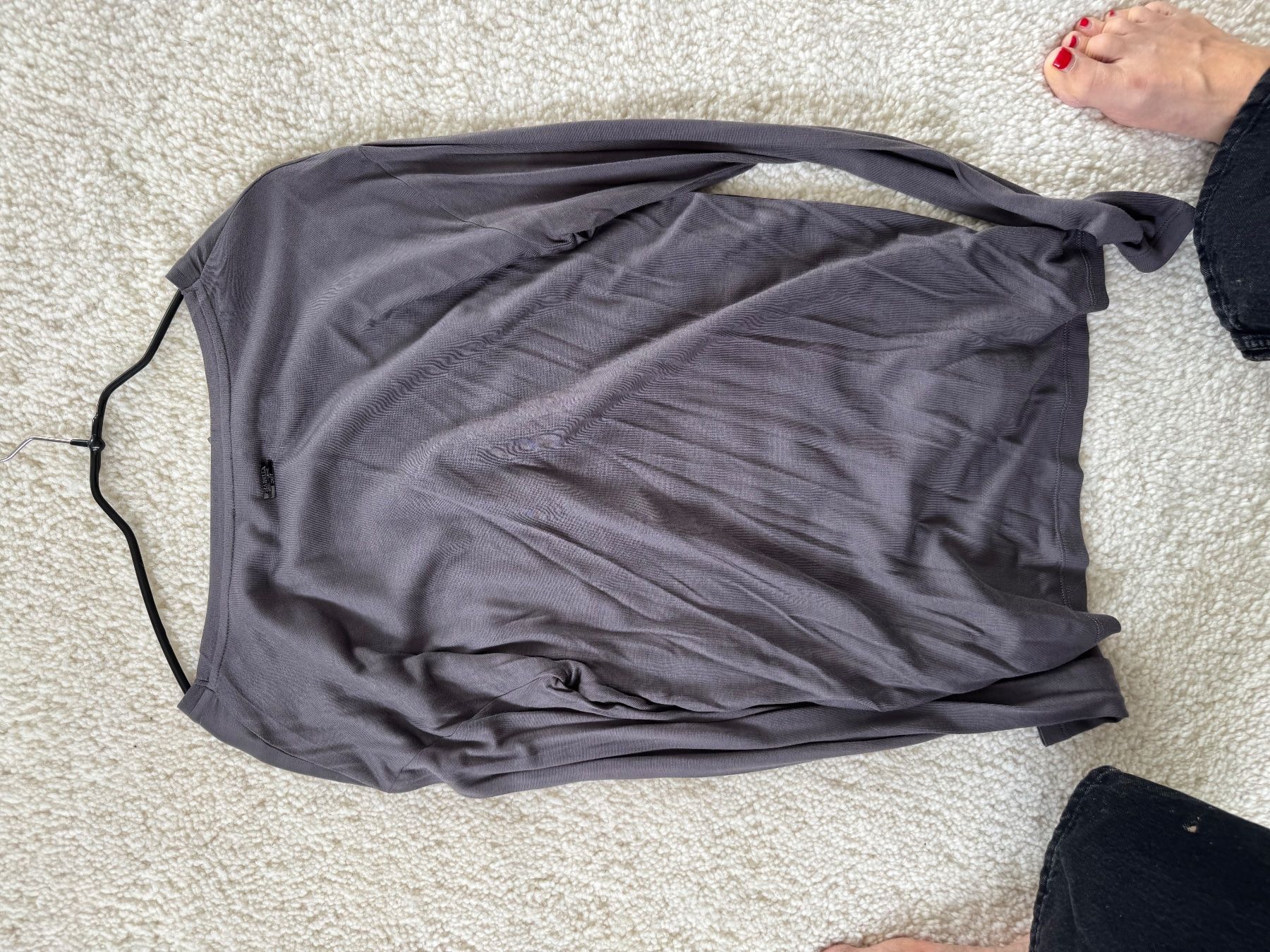 Marella Maglioni & Felpe: MARELLA Shirt Seidenfront Graphit GrL NEU – Nuovo e nell'imballaggio originale da Zuerich venduto da Moochie 2