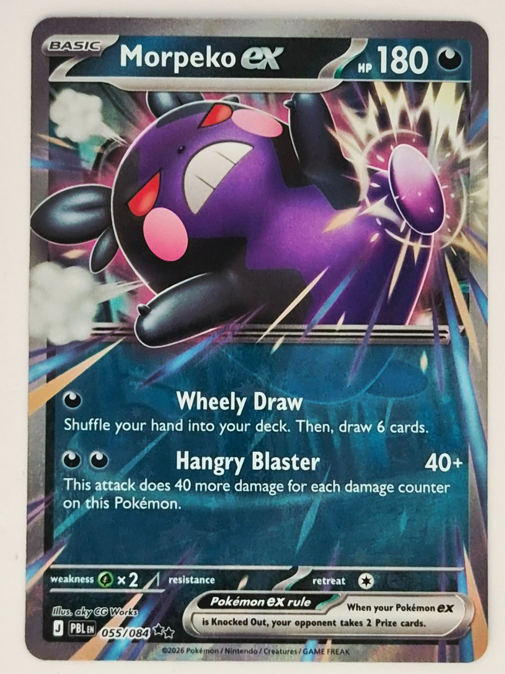 Pokémon Sammelbilder & Trading cards: Morpeko EX / Pitch Black / PBL 055 – Neu (gemäss Beschreibung) aus Arni AG von PokemonCardsStore