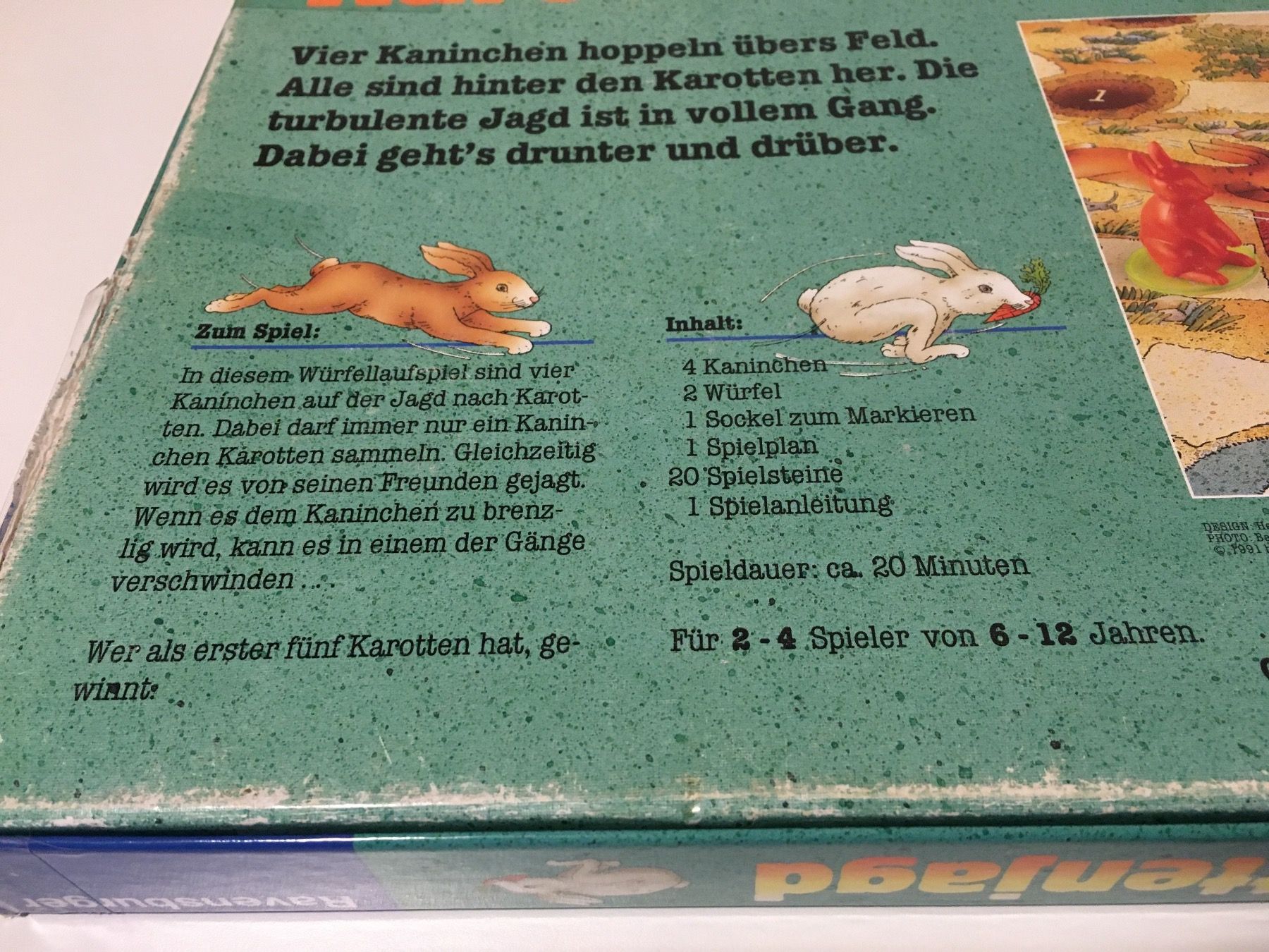 Ravensburger Jeux: Karottenjagd - Spiel von Ravensburger - 1991 – D'occasion à Andwil SG par Rainboli 5