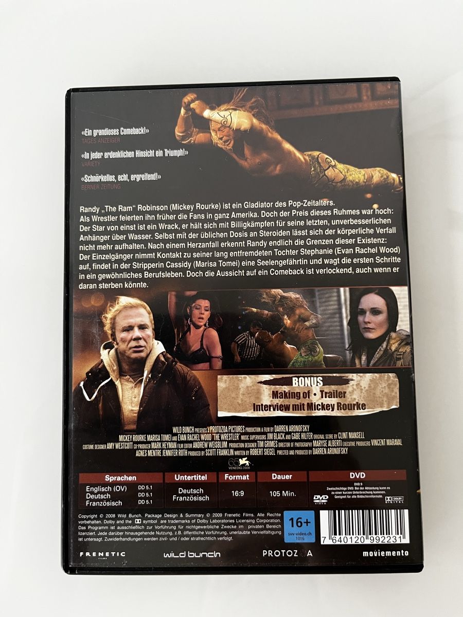Tutti i DVDs: The Wrestler DVD mit Mickey Rourke – Usato da Bassersdorf venduto da McRob00 2
