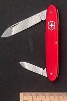 Taschenmesser Victorinox rot mit zwei Klingen gebraucht