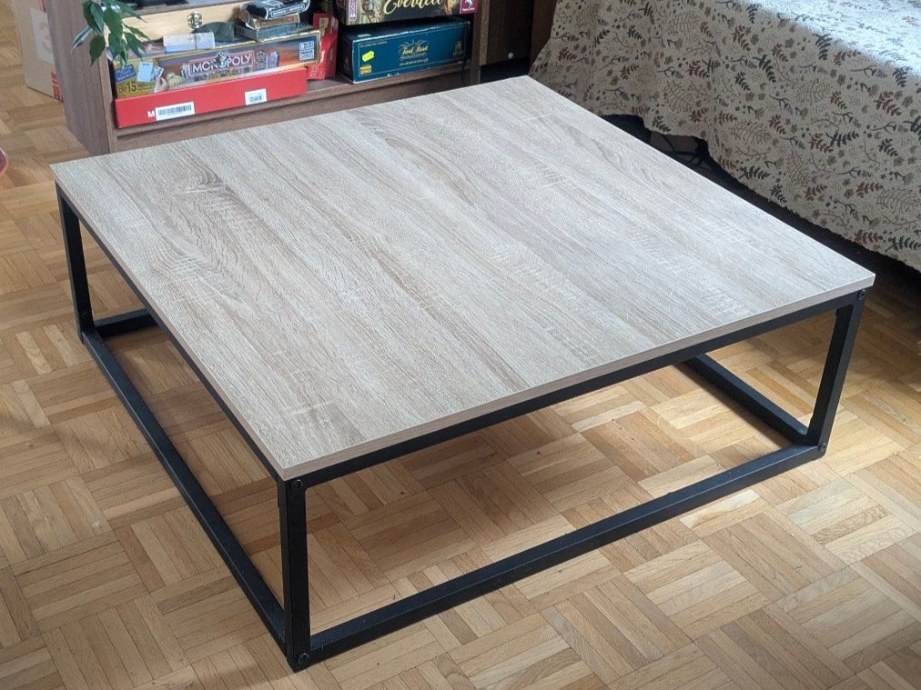 Tavoli: Kaffeetisch Set Holzoptik Metallgestell schwarz – Usato da St. Gallen venduto da aficionados 4