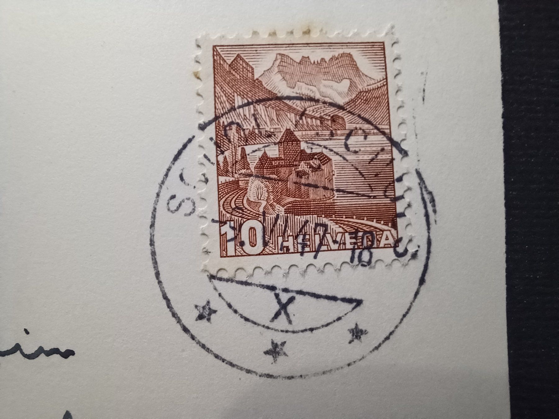 Cartes postales: 606, Vulpera mit Strandbad, GR, Blick auf Schulz – D'occasion à Aarau Rohr par mgvw 4