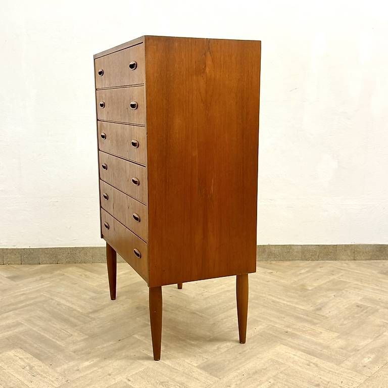 Cassettiere: Mid Century dänische teak Kommode – Usato da basel venduto da futureforyesterday 4