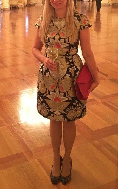 Ted Baker Vestiti: Extravagantes Ted Baker Kleid Abendkleid Couture Jacquard – Usato da Romanshorn venduto da SwissEnn 4