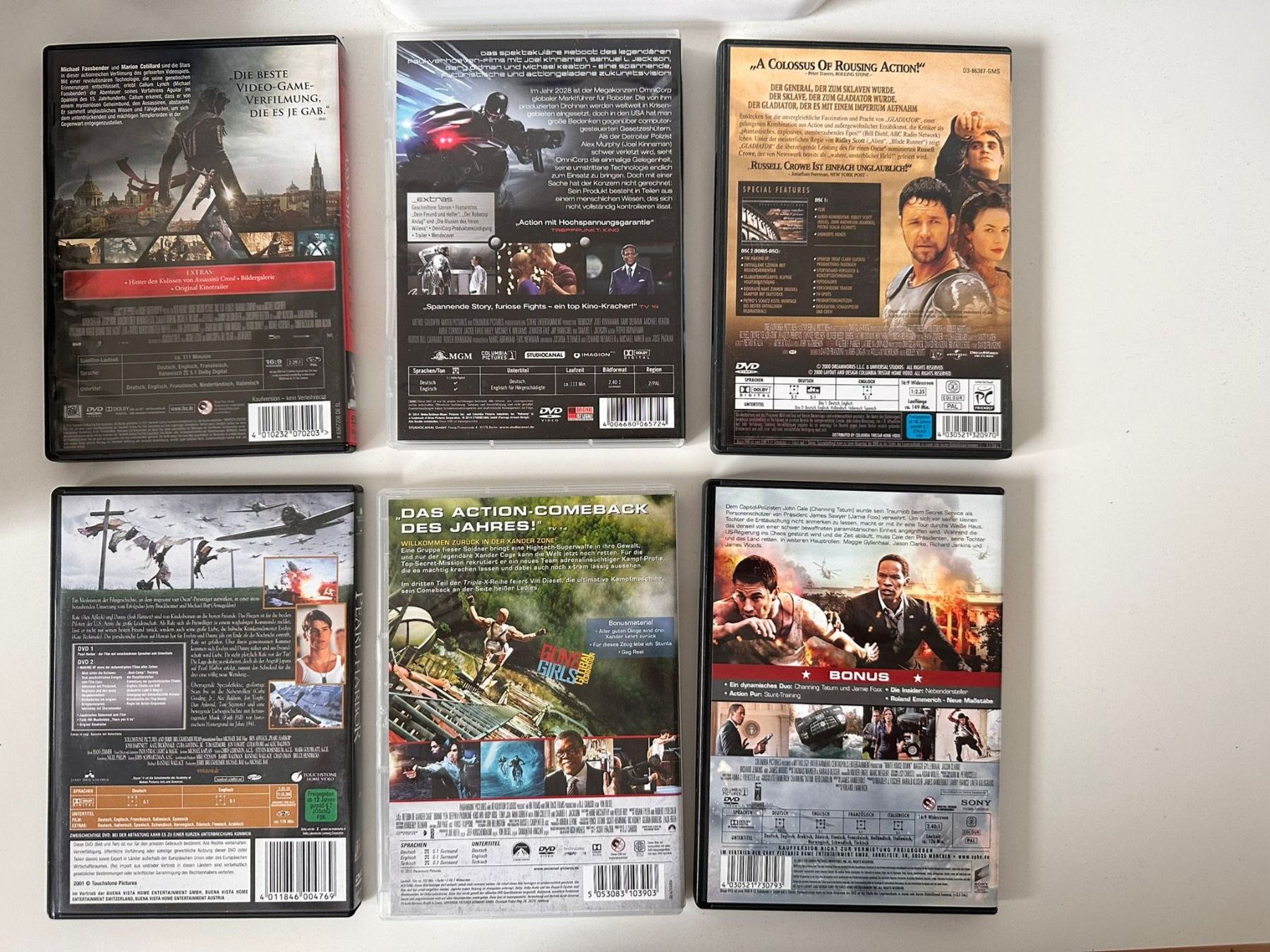 Tutti i DVDs: Assassin's, RoboCop,  Gladiator, White House Down usw. – Usato da Herznach venduto da SusanneB0102 1