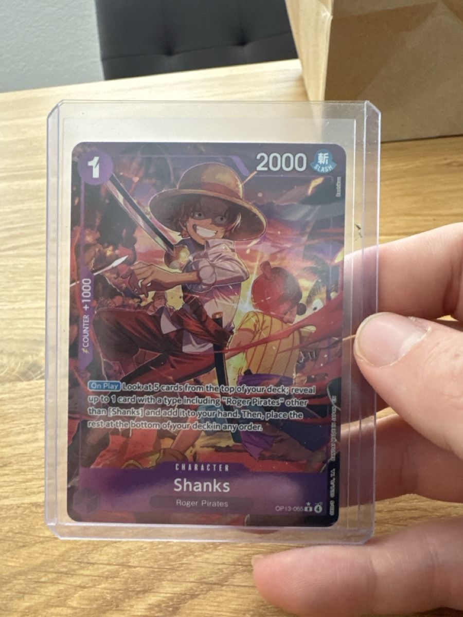 Bandai Carte collezionabili: Shanks (OP13-065) (V.2) – Nuovo (secondo la descrizione) da Oberkirch LU venduto da nic.cards21