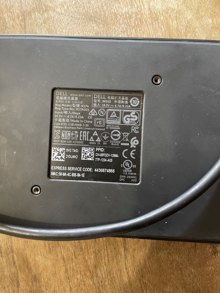 Docking station: Station d'accueil Dell WD15 USB-C  – Difettoso da Genève venduto da Yasasa 3