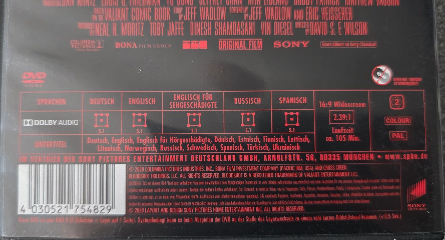 Tutti i DVDs: DVD Bloodshot / Vin Diesel – Usato da Oetwil am See venduto da fineli2 1