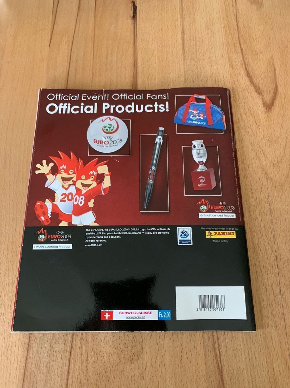 Panini Carte collezionabili: Euro 2008 Panini Album – Usato da Zauggenried venduto da Mr-Jackman 1