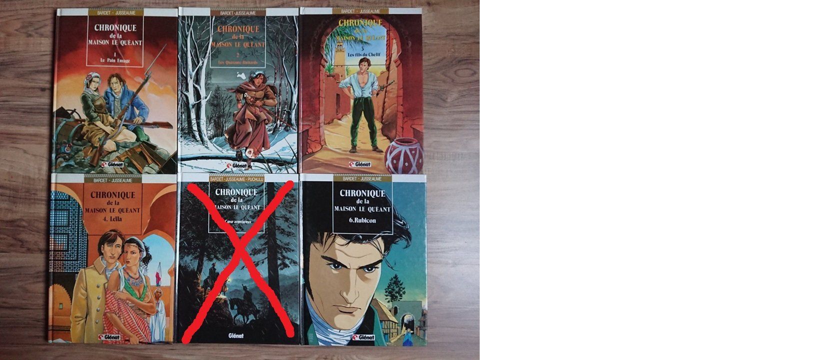 Fumetti: Chronique de la maison Le Quéant 1-2-3-4-6 – Usato da Farvagny-le-Grand venduto da LaCaverne 2