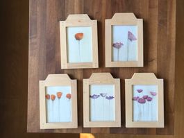5er Set Bilder-/Fotorahmen aus Holz