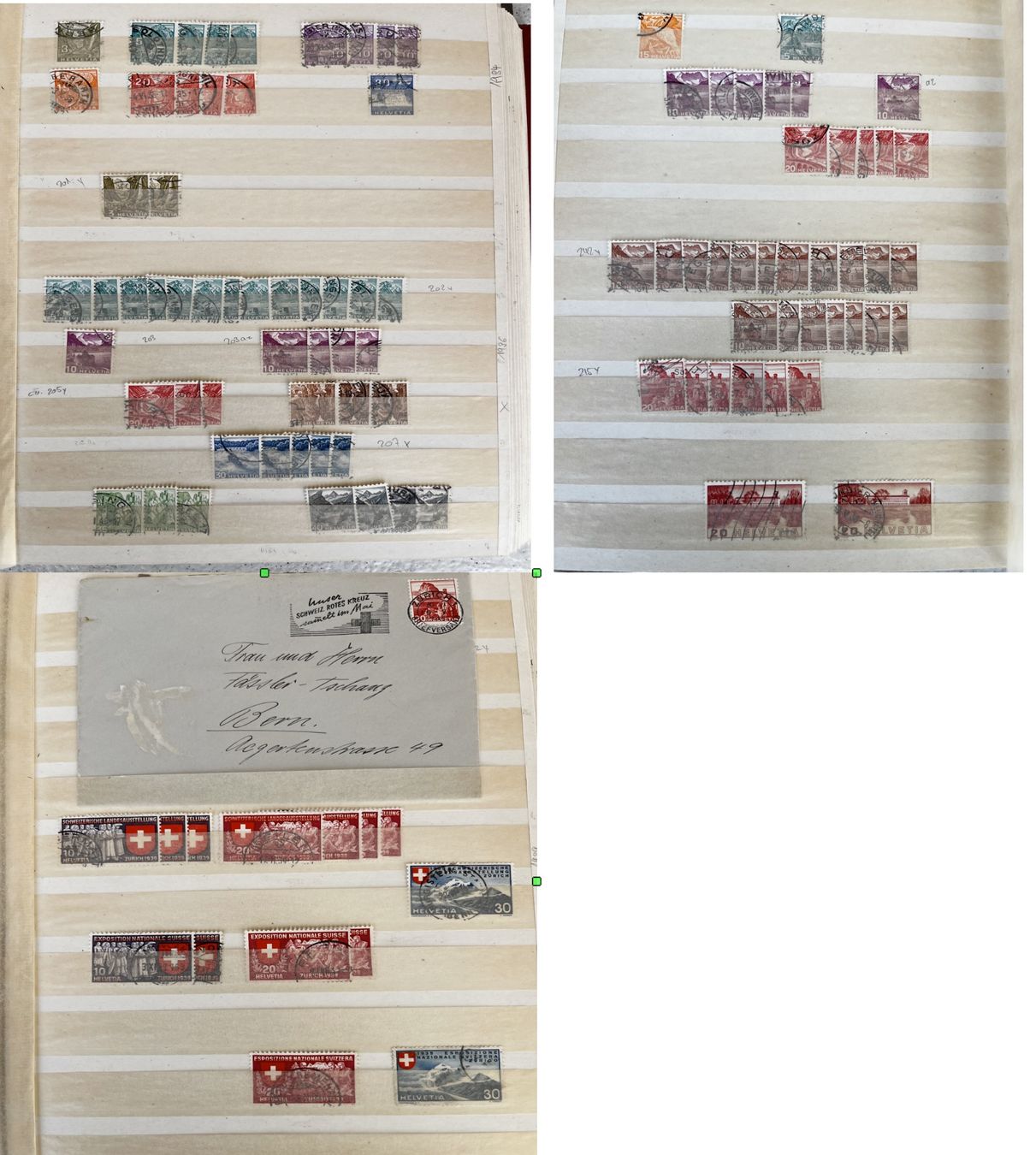 Lindner Alben: Briefmarkensammlung Schweiz – Gebraucht aus spiez von Tschanz 4