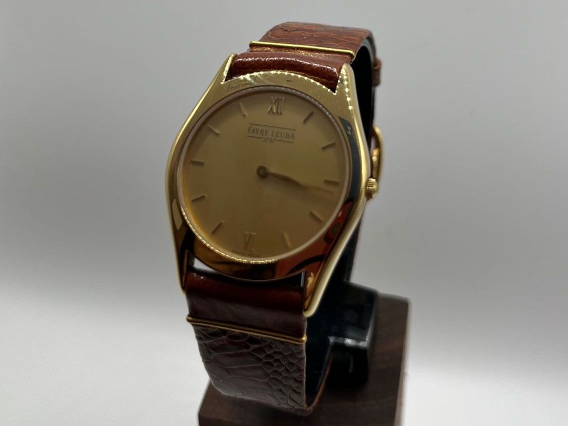 Favre Leuba Orologi: Favre Leuba Quartz plaqué or - NOS – Nuovo e nell'imballaggio originale da Erlach venduto da migdep985 3