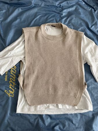 Damen Strickweste Zara beige Grösse M neuwertig