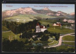 Weissbad, Hotel Belvédère mit Umgebung
